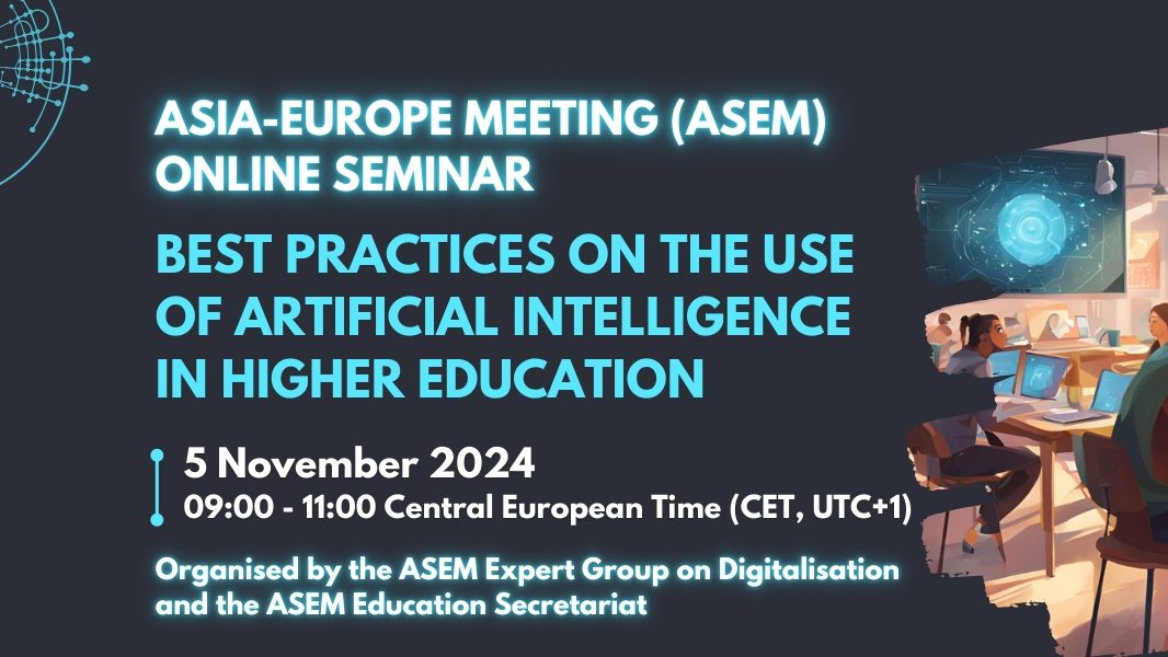 Bannergrafik der Veranstaltung Asem Online Seminar zum Thema Ai in 2024