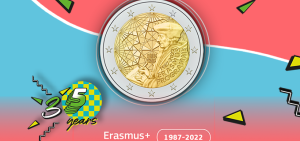 Die 2-Euro-Gedenkmünze im Jubiläumsdesign.