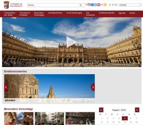 Screenshot Tourismus Salamanca