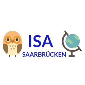 Logo ISA Saarbrücken mit Eule und Globus