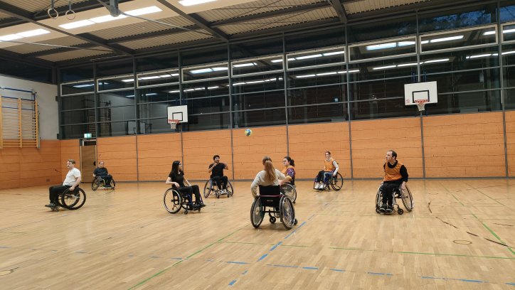 Rollstuhl-handball Foto