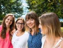 Vier Studentinnen einer Lokalen Erasmus+ Initiative